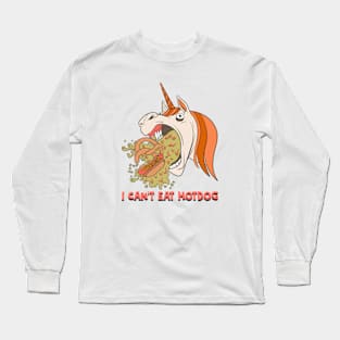 I Can't Eat Hotdog Long Sleeve T-Shirt